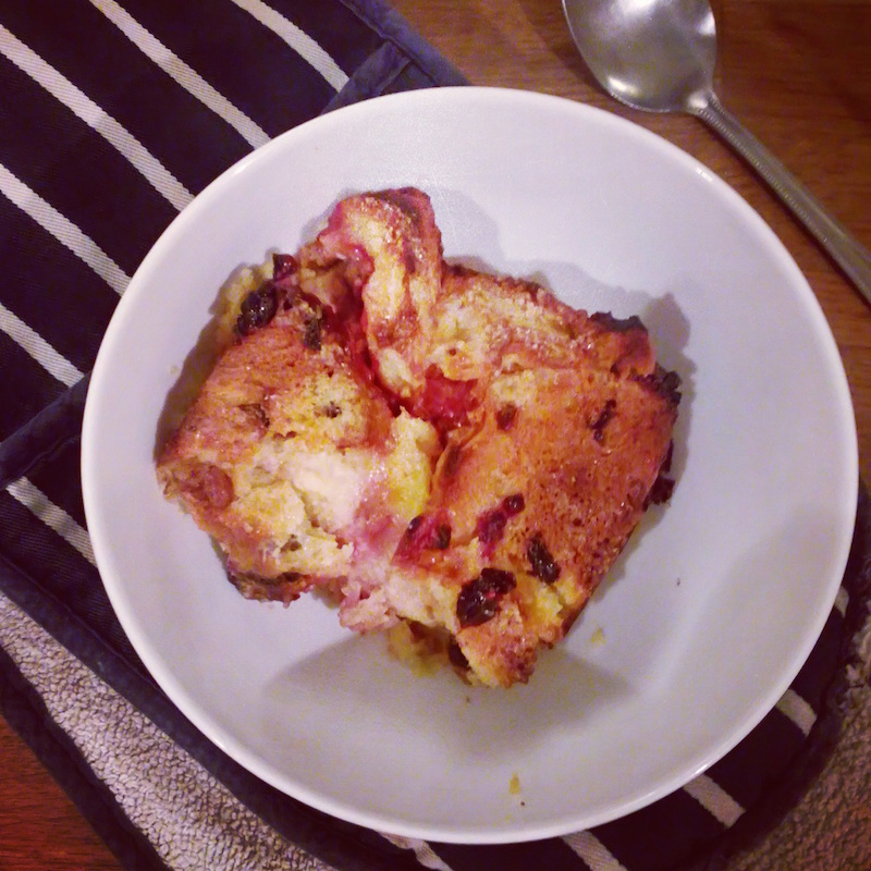 bread and butter pudding panettone