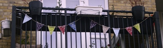 Beautiful balcony bunting