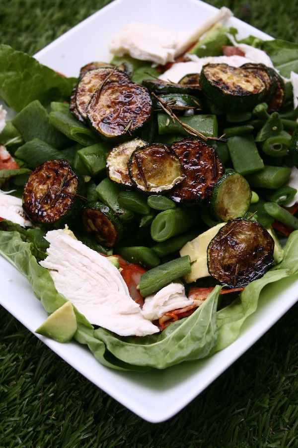 courgette and runner bean salad