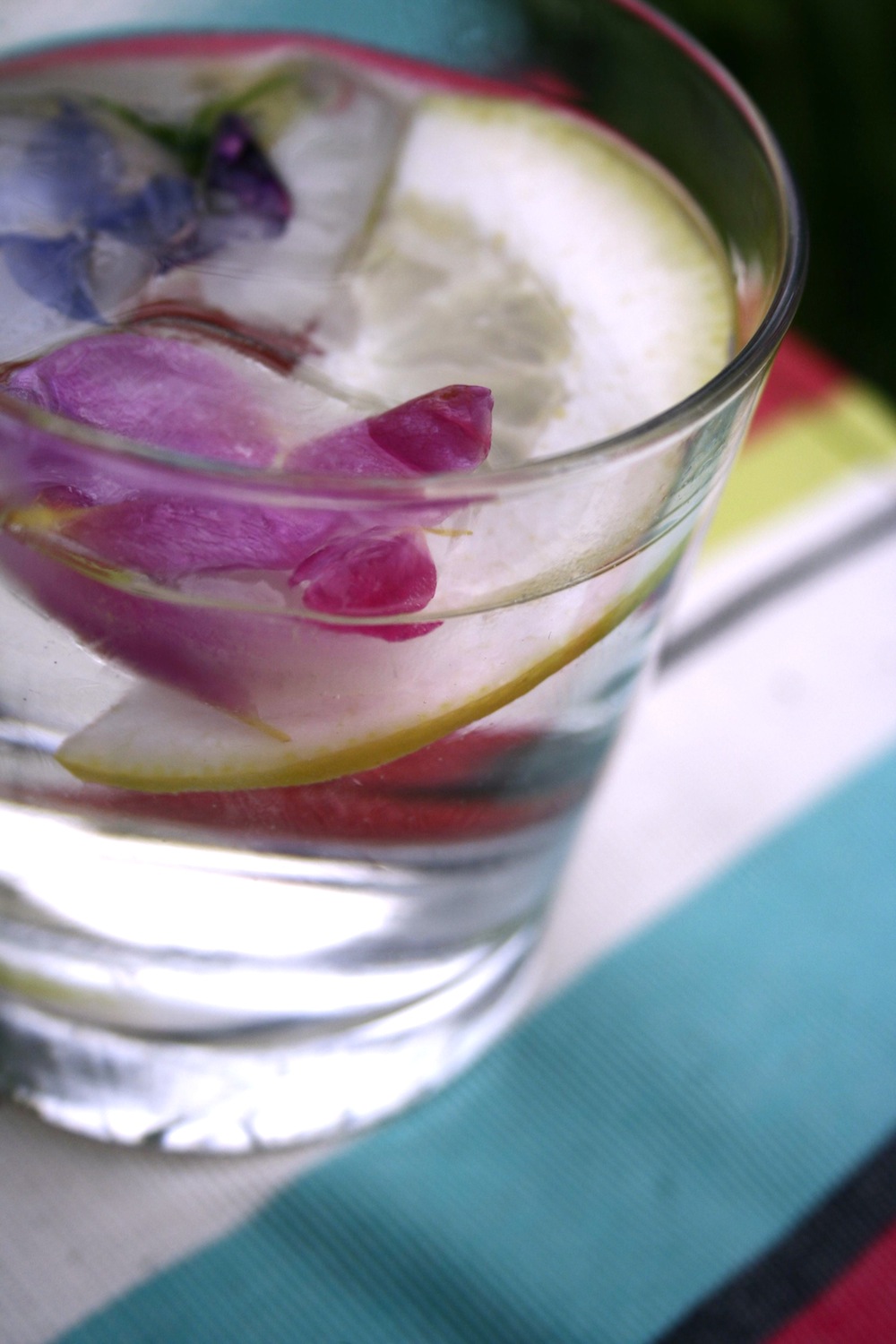 floral ice cubes