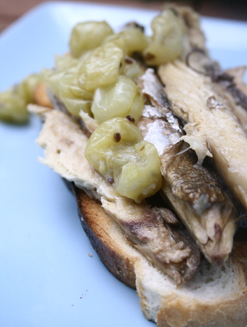 gooseberries and mackerel