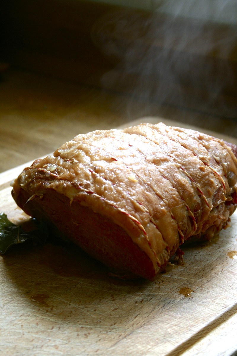 poached gammon joint