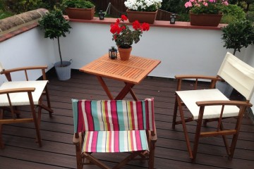 decked roof terrace