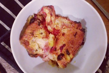 bread and butter pudding panettone