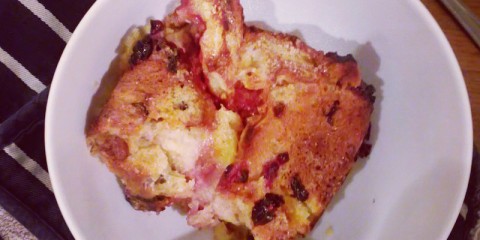 bread and butter pudding panettone