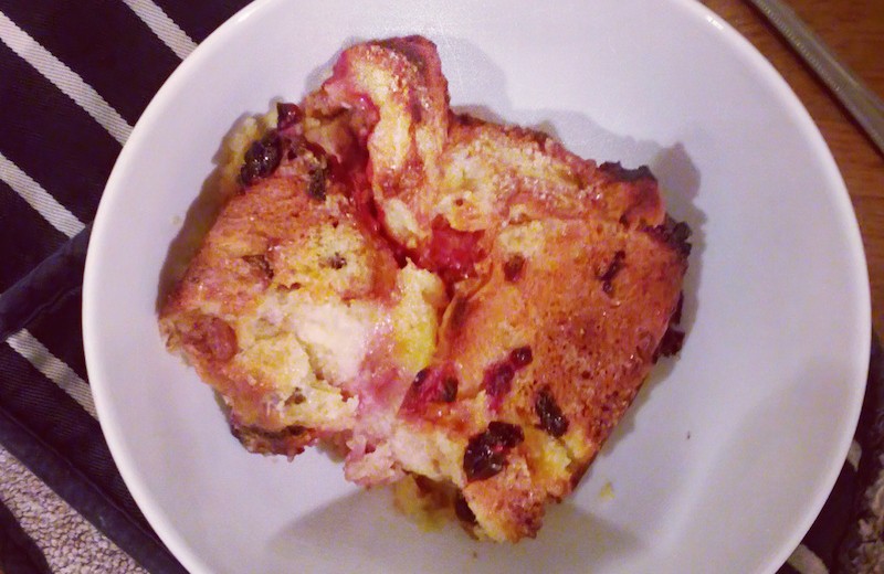 bread and butter pudding panettone