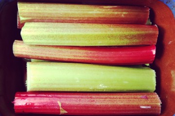 roasting rhubarb