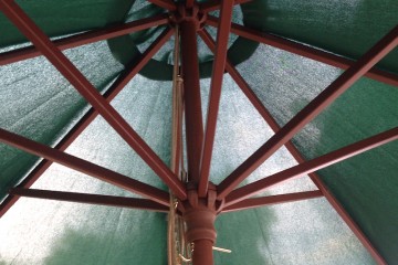 under parasol