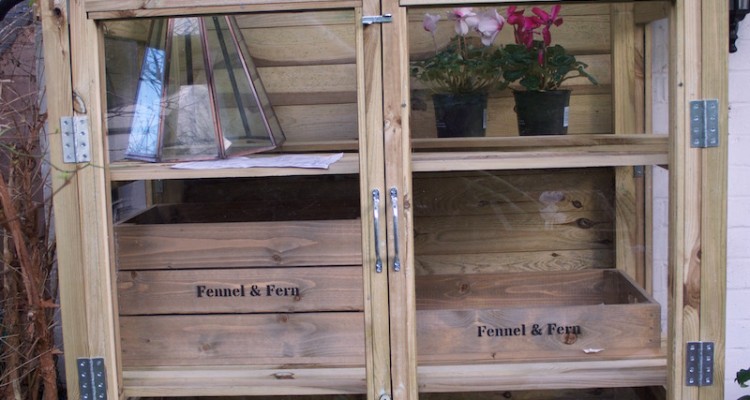 wooden mini greenhouse